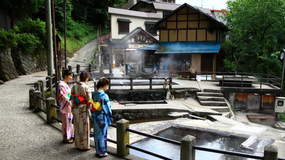 Take a trip back in time at the traditional hot spring village of Nozawa Onsen