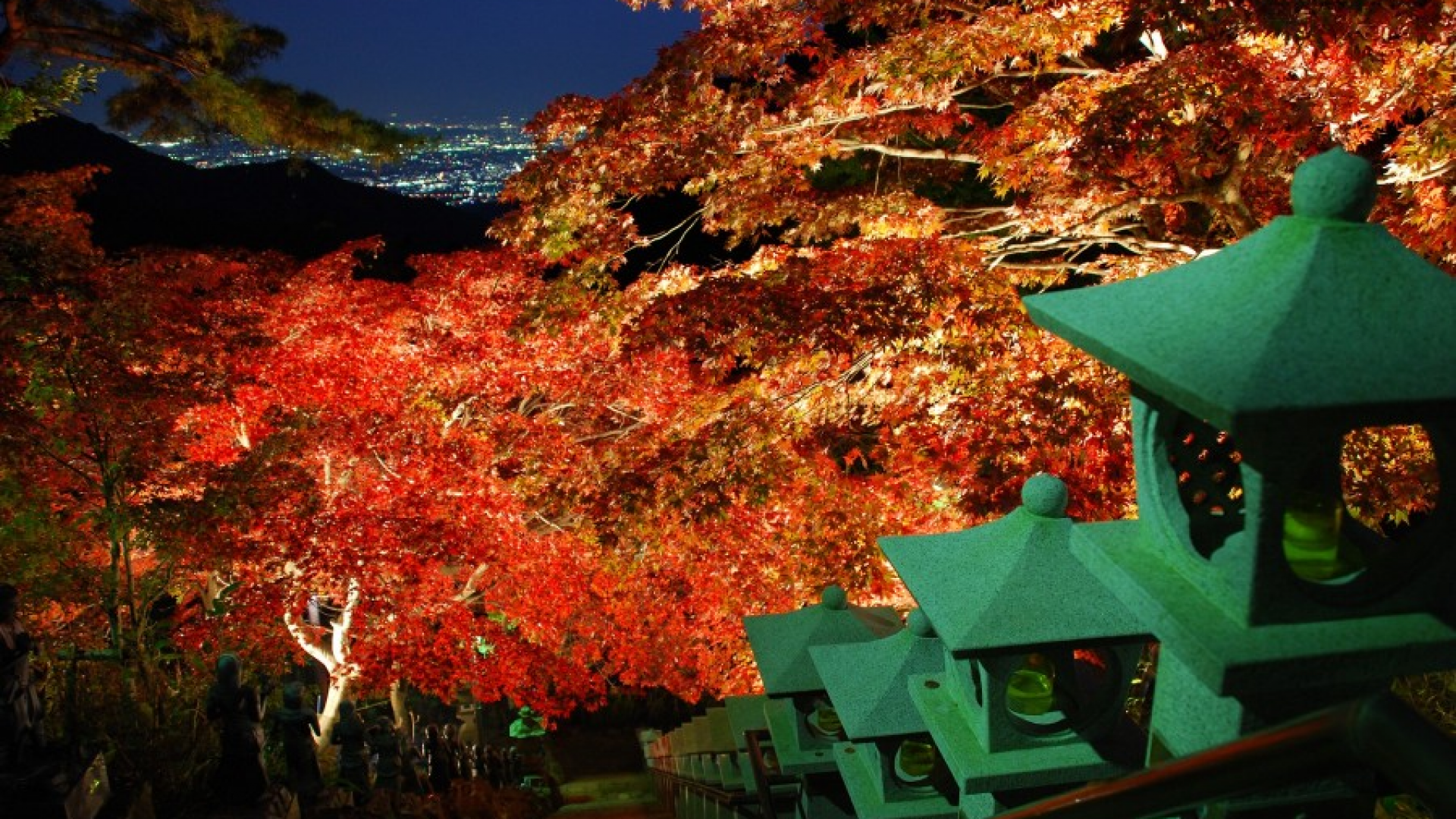 Night Time Illumination of Mt. Oyama