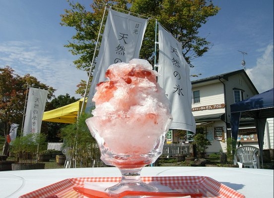 Shaved ice made with Nikko’s natural spring water