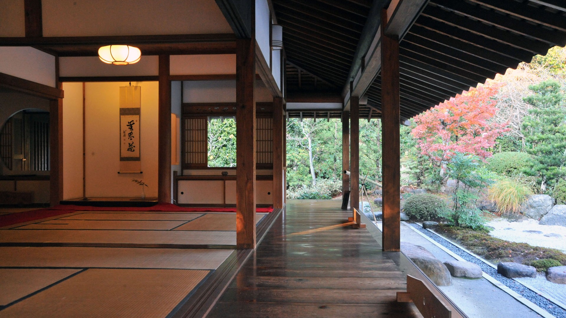 Jomyoji Kisen-an (Matcha green tea in the tatami room)