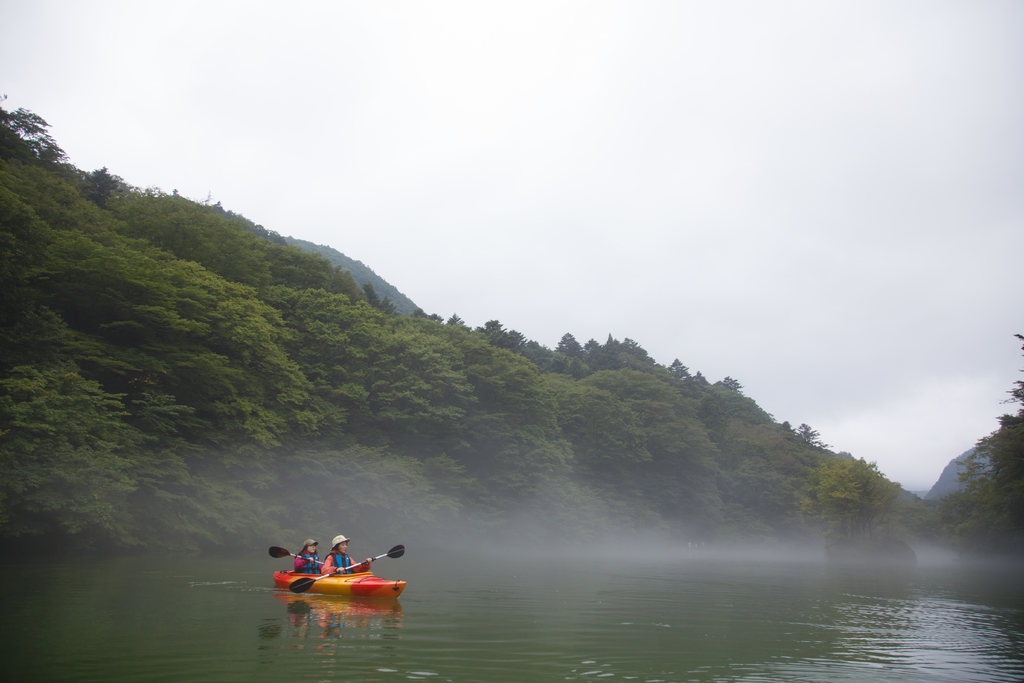 Canoeing on Itamuro Dam Lake