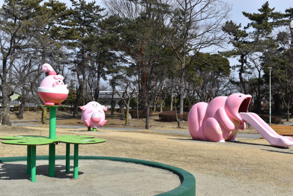 Cuteness Overload in a Playground in Central Koriyama