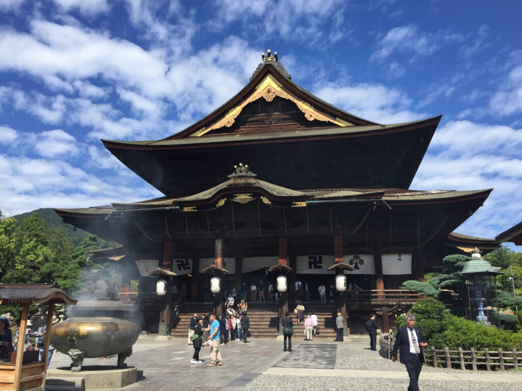 Try eating, sleeping, and praying like a monk at Zenkoji, a Buddhist temple high above Nagano City.