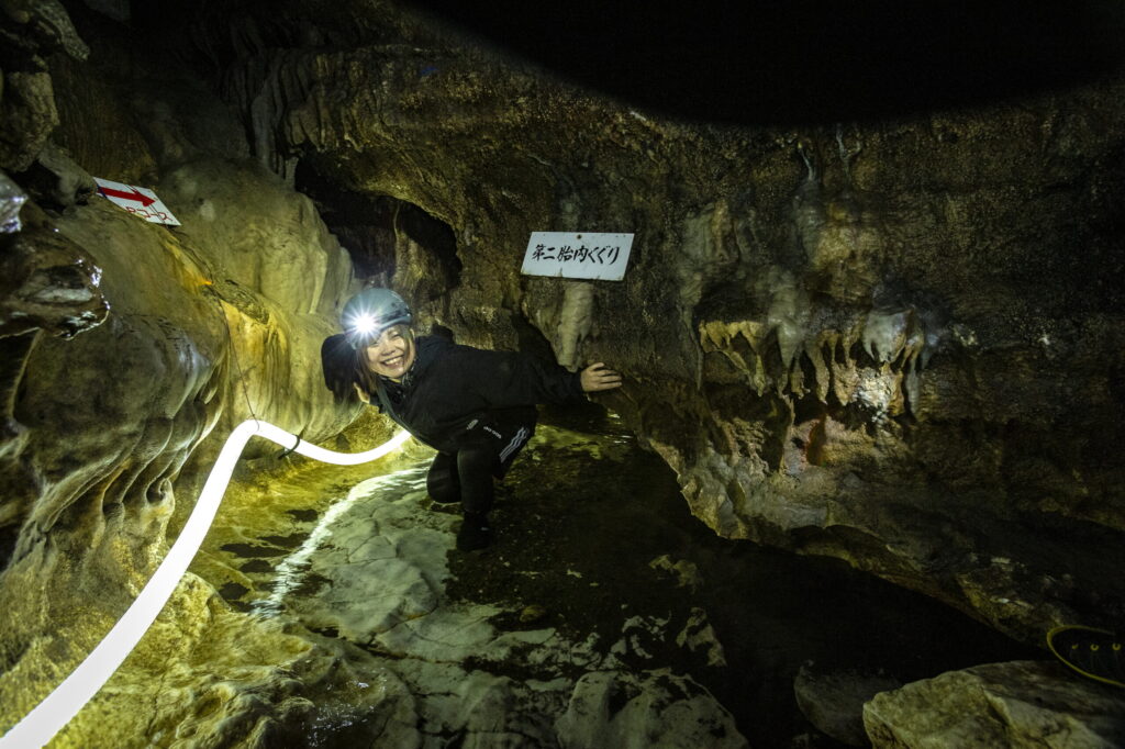 Real Caving Adventure in a Beautiful Environment