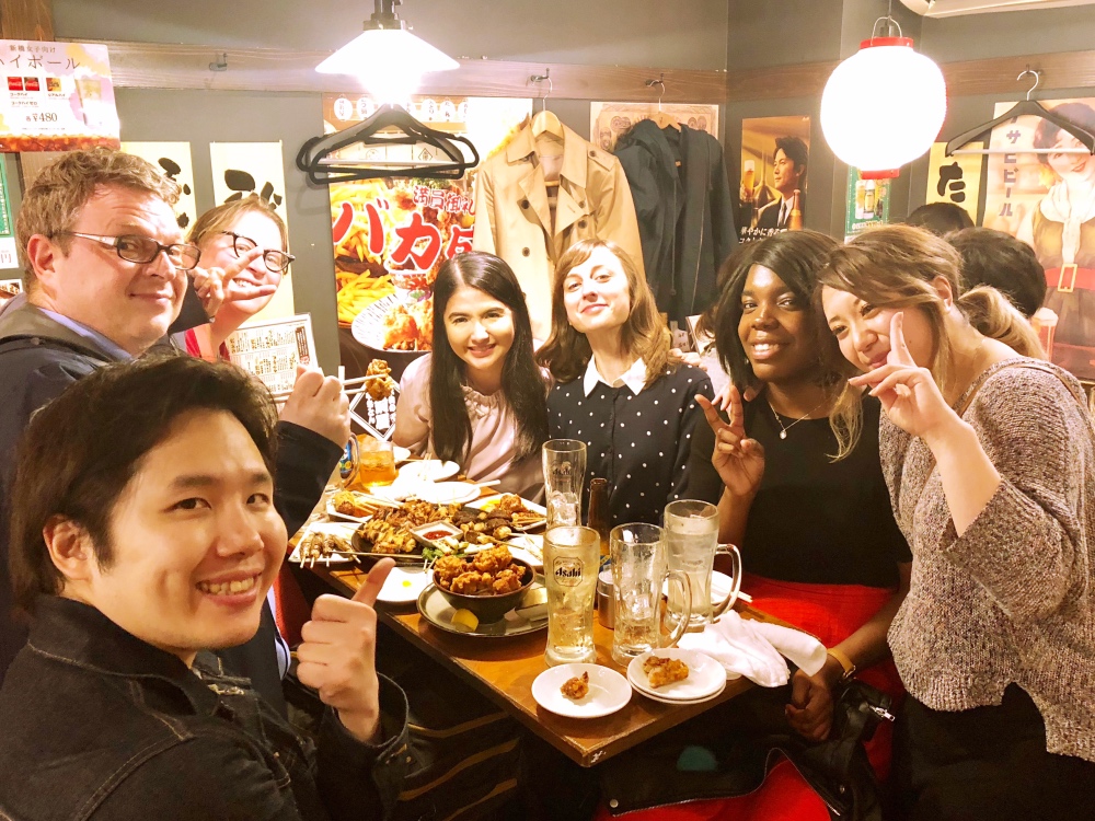 Bar-hopping in Shimbashi after sunset